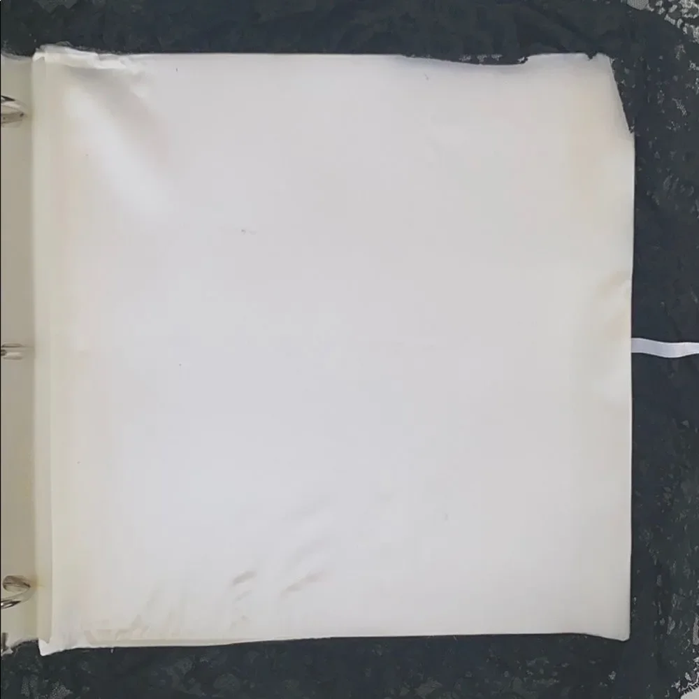 Vintage Black Lace White Wedding Photo Album